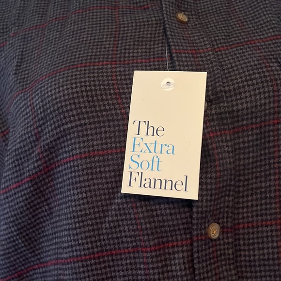 NWT- Croft&Barrow men’s XL extra soft flannel button up shirt. - Picture 3 of 7